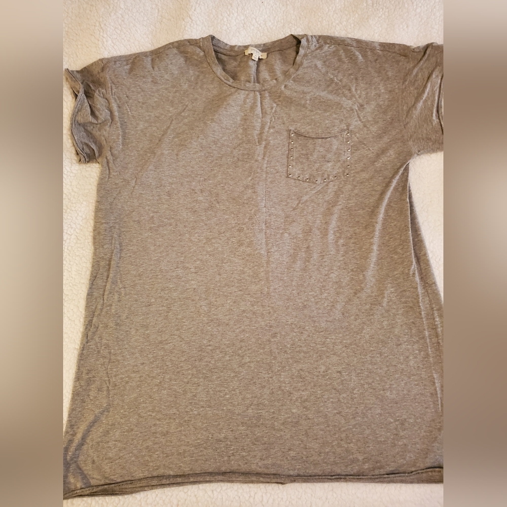 Umgee Women's 1xl pullover gray cotton dress.